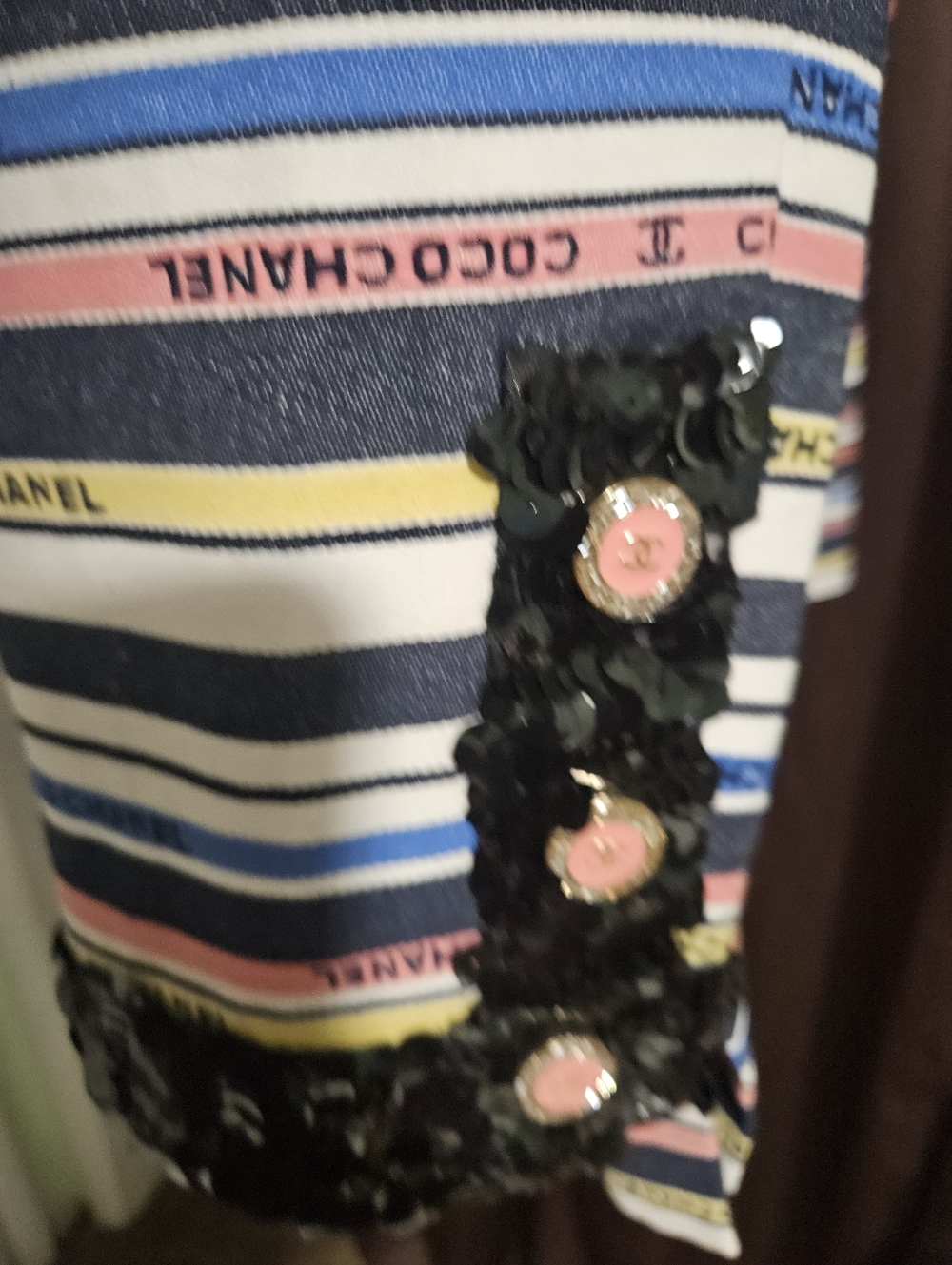 CHANEL Multicolor Striped  Midi Dress, Ribbon Collection - Picture 10 of 16
